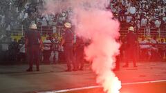 Incidentes en la definición de Santos-Independiente por Copa