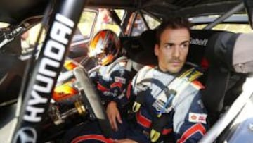 Dani Sordo durante la tercera etapa del Rally de Alemania. 