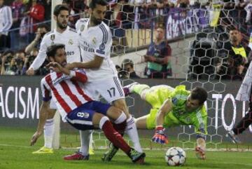 El partido de ida se jugó en el Vicente Calderón, y el resultado fue 0-0, por lo que quedaba todo por decidirse en la vuelta.