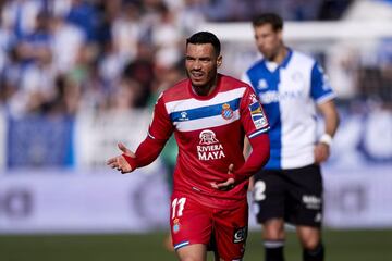 Raúl de Tomás, durante el Alavés-Espanyol.