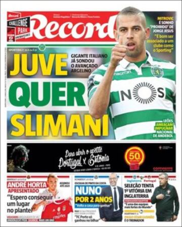 Portadas de la prensa mundial