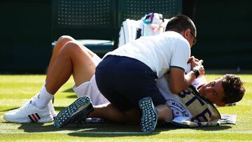 Thiem se retira y Zverev, Del Potro y Djokovic pasan