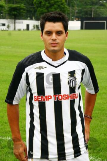 Sebastián Pinto estuvo en Santos el año 2008