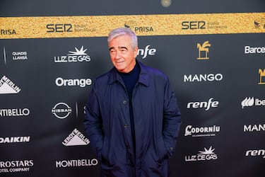 Carles Francino, posando en la alfombra roja de los Premios Ondas. 