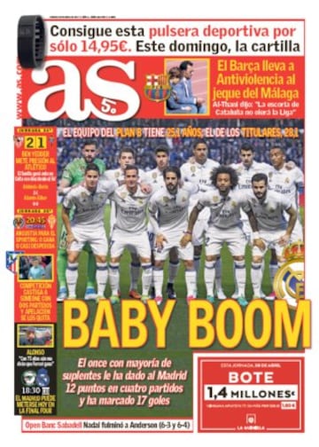 Las portadas de AS de abril