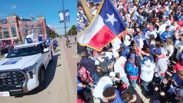 La increíble toma con drone del festejo de Texas Rangers tras su título de Serie Mundial