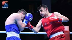 El español José Quiles sobre el ring.