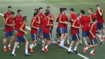 La Selección Sub-21 se ejercitó en el escenario del debut.