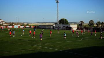 Entrenamiento previo del Gerena.