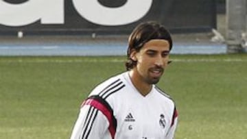 Khedira se entrena y será titular junto a Illarramendi y Medrán