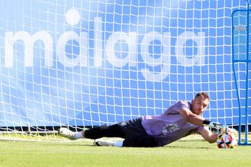 Alfonso Herrero empleándose a fondo en los entrenamientos.