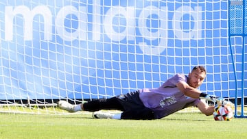 Alfonso Herrero empleándose a fondo en los entrenamientos.