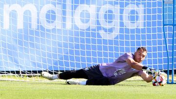 Alfonso Herrero empleándose a fondo en los entrenamientos.