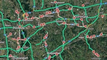 Un fallo de Google Maps siembra el caos en las autopistas de Alemania