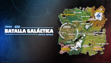 fortnite capitulo 6 temporada 3 batalla galactica star wars nuevo mapa