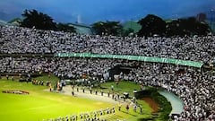 Hinchas de Nacional viven el increíble homenaje a la 'Chape'