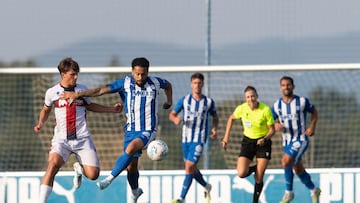 Calebe Gonçalves ayer en Ibaia.