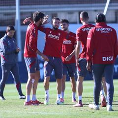 Entrenamiento sin los internacionales