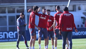 Entrenamiento esta mañana en Tajonar.