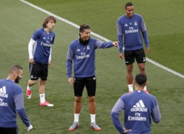 Último entrenamiento del Madrid antes de recibir al Sevilla