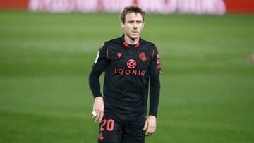 Nacho Monreal of Real Sociedad gestures during the the spanish league, La Liga Santander, football match played between Real Madrid and Real Sociedad at Alfredo Di Stefano stadium on march 01, 2021, in Valdebebas, Madrid, Spain.
 AFP7 
 01/03/2021 ONLY FO