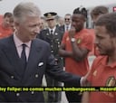 El Rey de Bélgica y su charla con Hazard sobre las hamburguesas