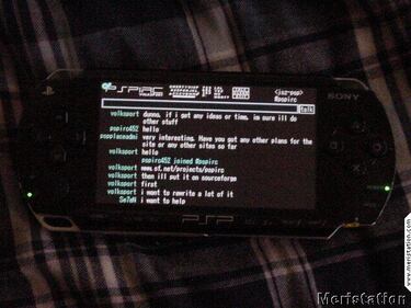 Playstation Portable se abre al IRC