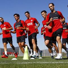 El Atlético vuelve al trabajo con Oblak, Savic, Godín, Filipe...