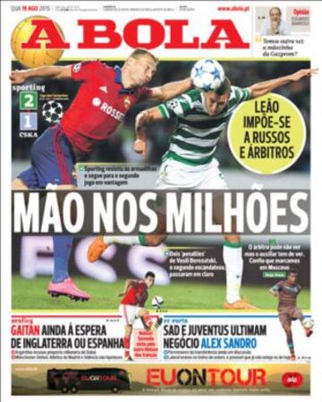 Portadas de la prensa deportiva