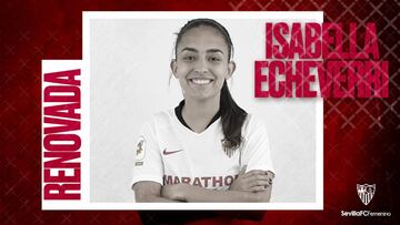 Isabella Echeverri renovó por el Sevilla.
