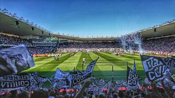 El estadio del Derby County antes de la pandemia.