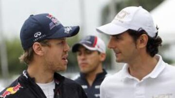 <b>COINCIDEN. </b>Para Vettel y De la Rosa lo mejor es rodar cuanto antes.-