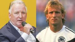 Andreas Brehme, foto actual y retrospectiva con la selección alemana.