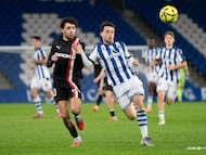 06-04-26. IMAGEN DEL REAL SOCIEDAD B-SPORTING DE LA PRIMERA VUELTA. GELABERT