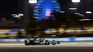Formula One F1 - Bahrain Grand Prix - Bahrain International Circuit, Sakhir, Bahrain - April 12, 2025 Mercedes' George Russell during qualifying REUTERS/Hamad I Mohammed REFILE - CORRECTING ID