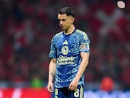 Álvaro Fidalgo durante un partido del América.