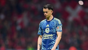 Álvaro Fidalgo durante un partido del América.