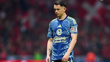 Álvaro Fidalgo durante un partido del América.