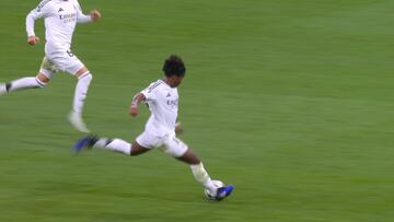 Golazo escandaloso de Endrick con una osadía en la jugada que dejó a Valdano en ‘shock’