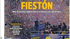 Portada del Diario Sport del día 16 de mayo de 2016.