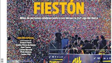 Portada del Diario Sport del día 16 de mayo de 2016.