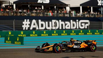 Oscar Piastri (McLaren MCL38). Yas Marina, Abu Dhabi. F1 2024.