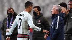 Deschamps delighted to keep Ronaldo quiet in goalless draw