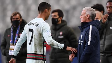 Deschamps delighted to keep Ronaldo quiet in goalless draw