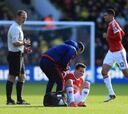 Ander Herrera se fue lesionado con un problema muscular