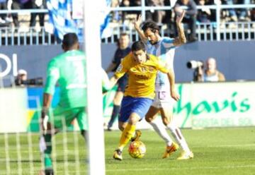 Jugada previa al gol de Munir (0-1).