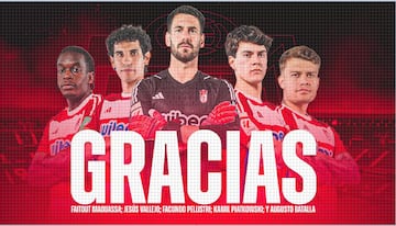 Despedida de cinco jugadores del Granada.