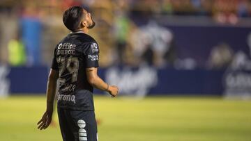 Franco Jara en el duelo de la Copa MX ante Atlético San Luis.