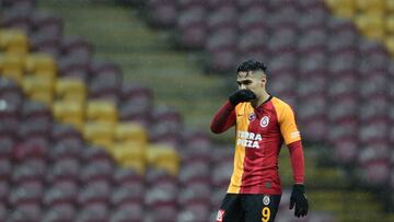 Falcao Garc&iacute;a durante un partido con Galatasaray.