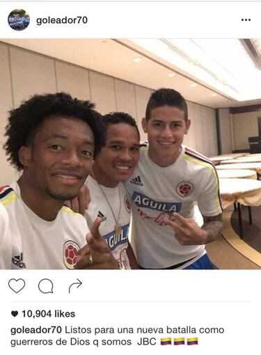 En Colombia nace el tridente JBC: James, Bacca y Cuadrado